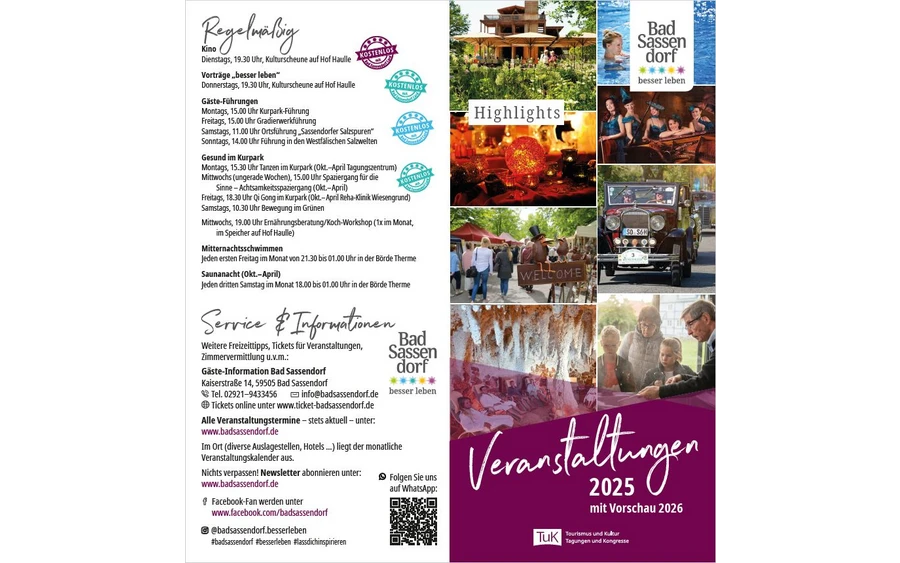 Veranstaltungshöhepunkte 2025 mit Vorschau 2026 Veranstaltungshöhepunkte 2025 mit Vorschau 2026