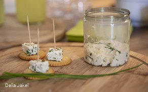 Ergebnis, selbst gemachter Käse (Workshop)